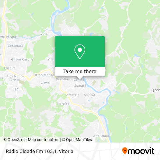Rádio Cidade Fm 103,1 map
