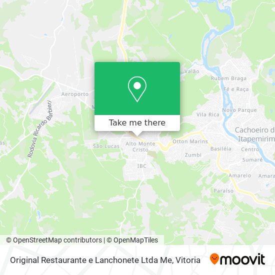 Original Restaurante e Lanchonete Ltda Me map