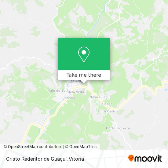 Cristo Redentor de Guaçuí map
