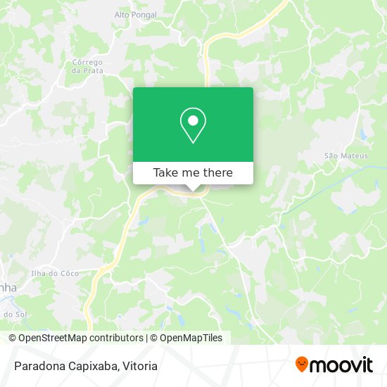 Paradona Capixaba map