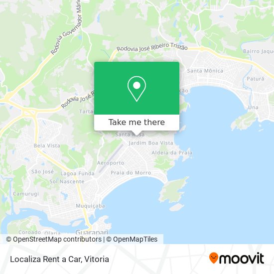 Localiza Rent a Car map