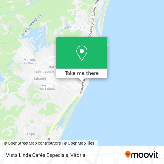 Vista Linda Cafés Especiais map