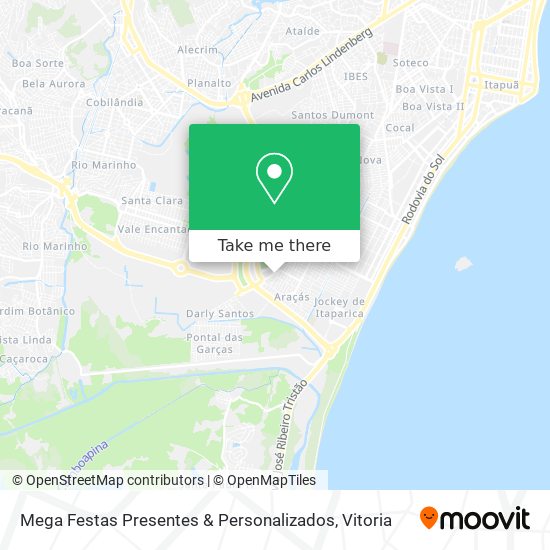 Mega Festas Presentes & Personalizados map