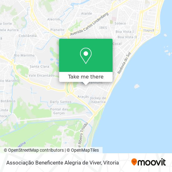 Associação Beneficente Alegria de Viver map