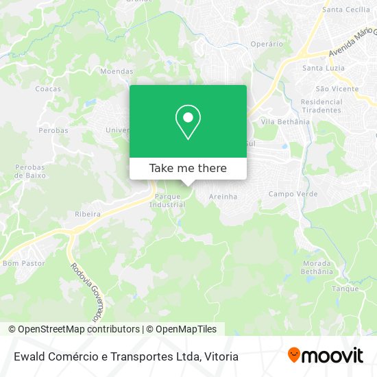 Ewald Comércio e Transportes Ltda map
