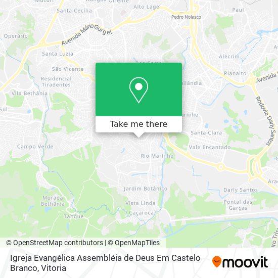 Igreja Evangélica Assembléia de Deus Em Castelo Branco map
