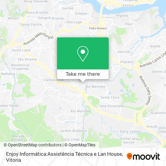 Enjoy Informática:Assistência Técnica e Lan House map