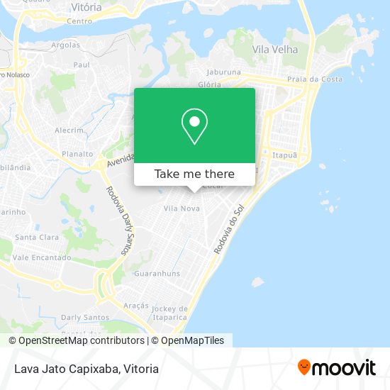 Lava Jato Capixaba map