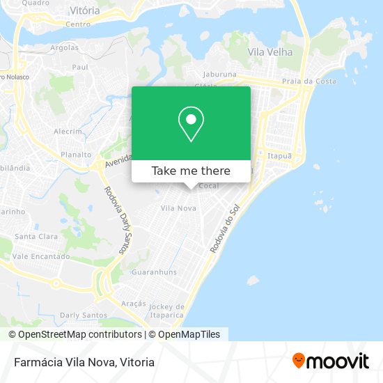 Mapa Farmácia Vila Nova