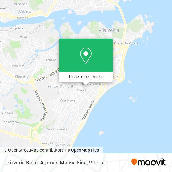 Pizzaria Belini Agora e Massa Fina map
