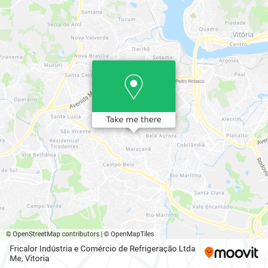 Fricalor Indústria e Comércio de Refrigeração Ltda Me map