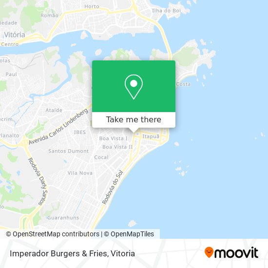 Imperador Burgers & Fries map