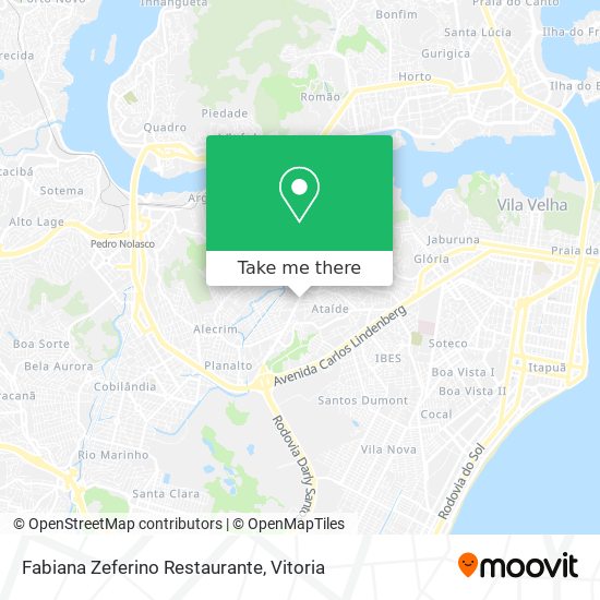Mapa Fabiana Zeferino Restaurante