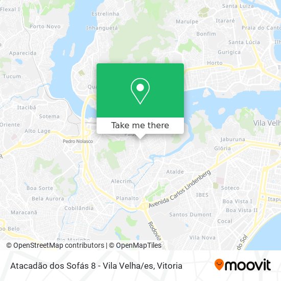 Mapa Atacadão dos Sofás 8 - Vila Velha / es