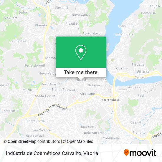Indústria de Cosméticos Carvalho map