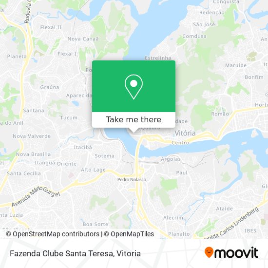 Fazenda Clube Santa Teresa map
