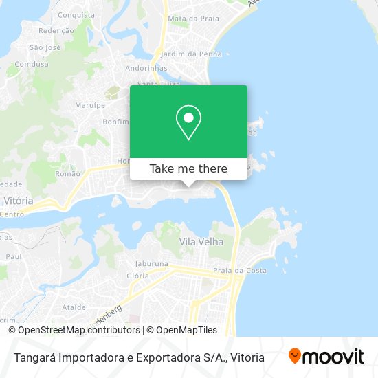 Mapa Tangará Importadora e Exportadora S / A.