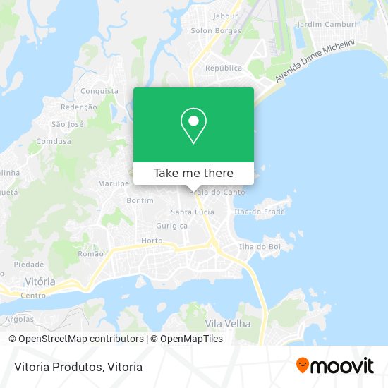 Vitoria Produtos map