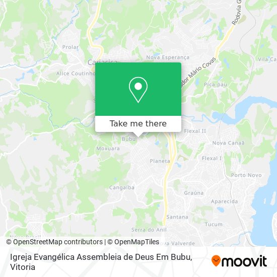 Igreja Evangélica Assembleia de Deus Em Bubu map
