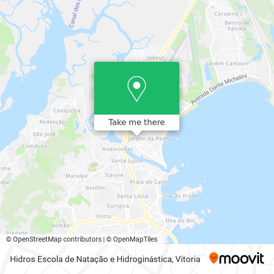 Hidros Escola de Natação e Hidroginástica map