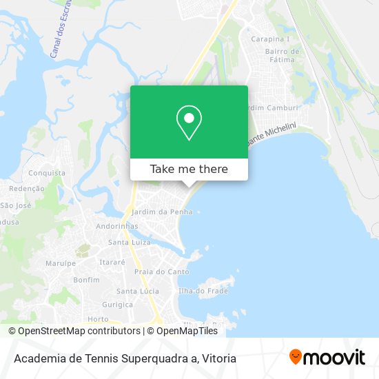 Academia de Tennis Superquadra a map