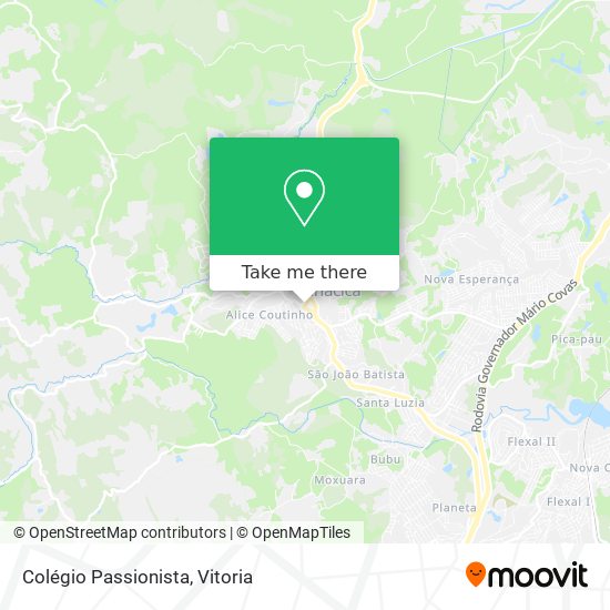 Colégio Passionista map