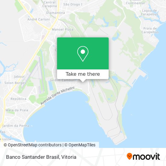 Banco Santander Brasil map