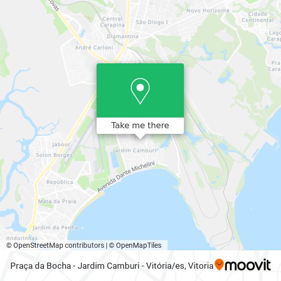 Praça da Bocha - Jardim Camburi - Vitória / es map