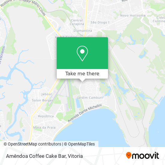 Amêndoa Coffee Cake Bar map