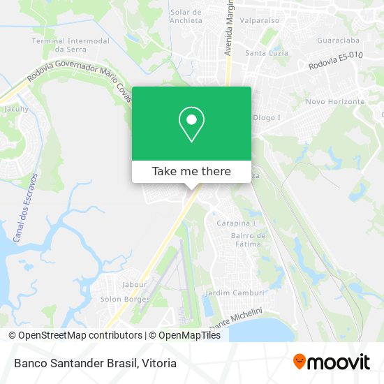 Banco Santander Brasil map