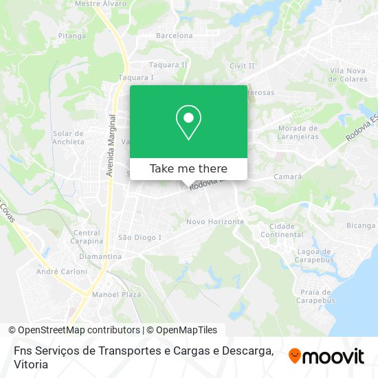 Fns Serviços de Transportes e Cargas e Descarga map