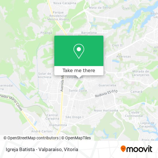 Igreja Batista - Valparaiso map