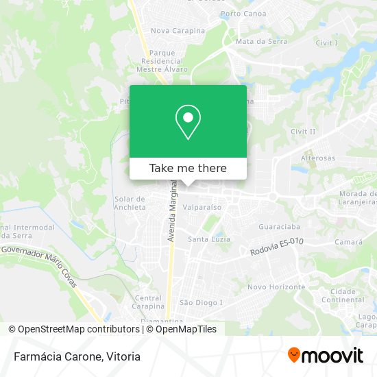 Farmácia Carone map