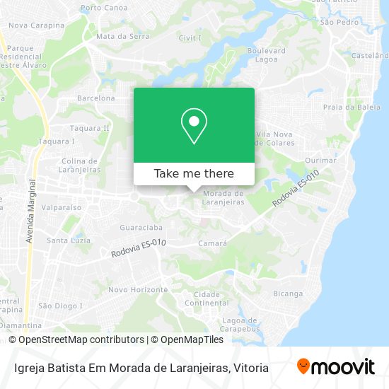 Igreja Batista Em Morada de Laranjeiras map