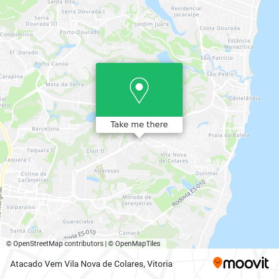 Atacado Vem Vila Nova de Colares map