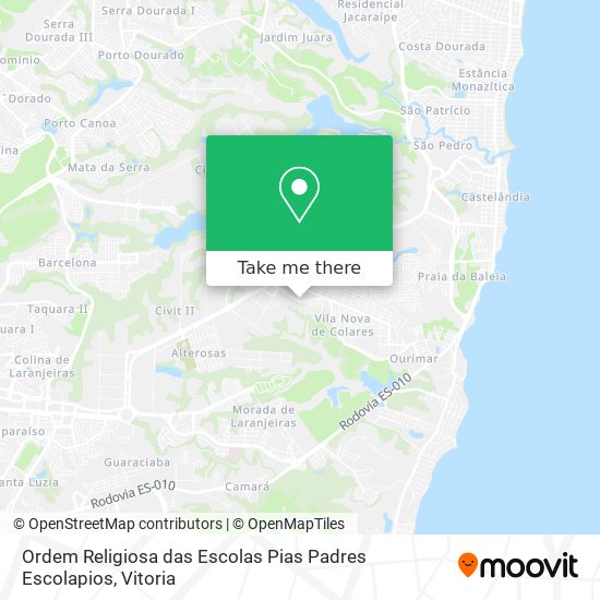 Ordem Religiosa das Escolas Pias Padres Escolapios map