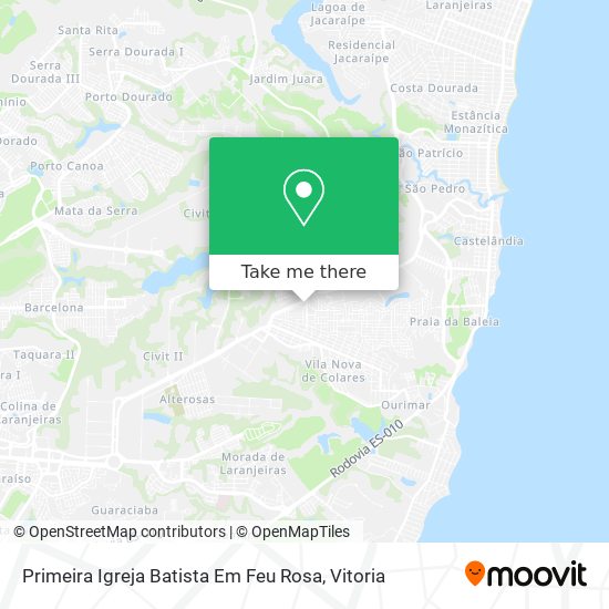 Primeira Igreja Batista Em Feu Rosa map