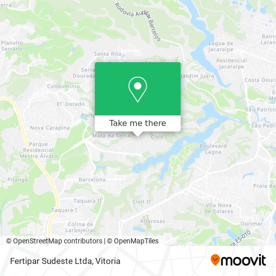 Fertipar Sudeste Ltda map