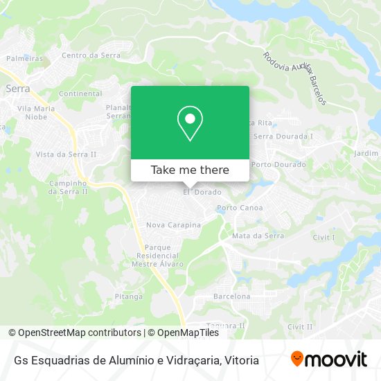 Gs Esquadrias de Alumínio e Vidraçaria map