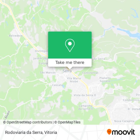 Rodoviaria da Serra map