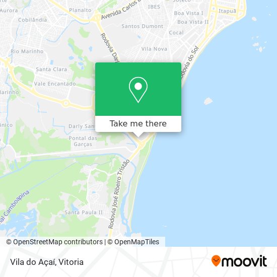 Vila do Açaí map