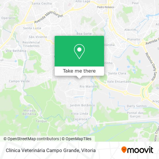 Clínica Veterinária Campo Grande map