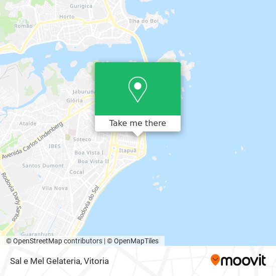 Sal e Mel Gelateria map