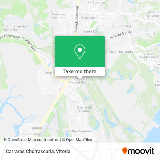 Carraras Churrascaria map