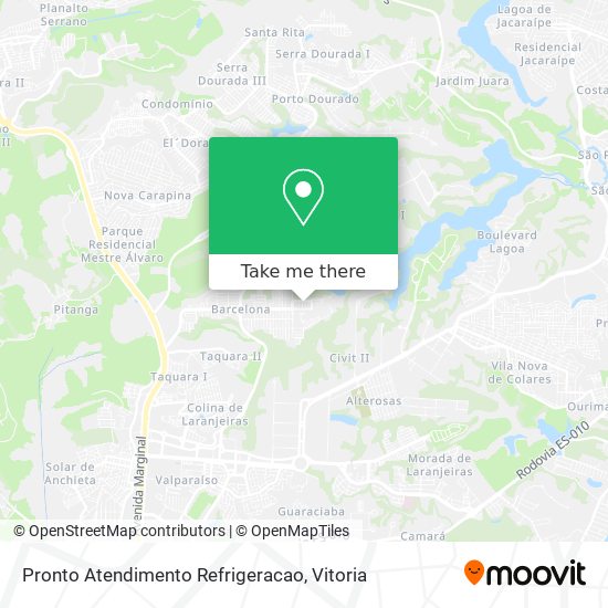 Pronto Atendimento Refrigeracao map