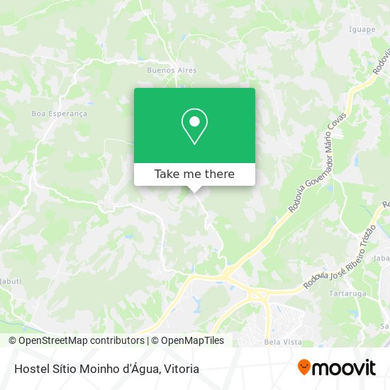 Hostel Sítio Moinho d'Água map