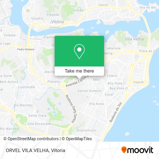 ORVEL VILA VELHA map