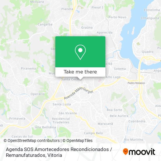 Mapa Agenda SOS Amortecedores Recondicionados / Remanufaturados
