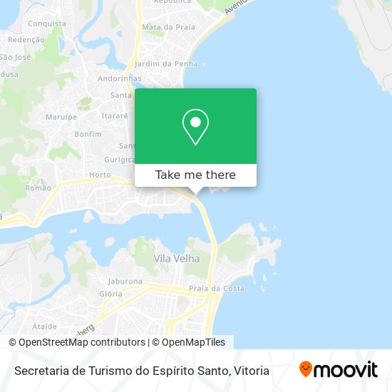 Secretaria de Turismo do Espírito Santo map