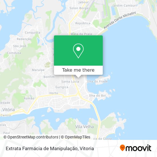 Extrata Farmácia de Manipulação map